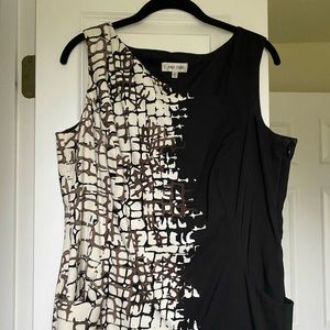Jones Studio Dress with Asymmetrical Straps